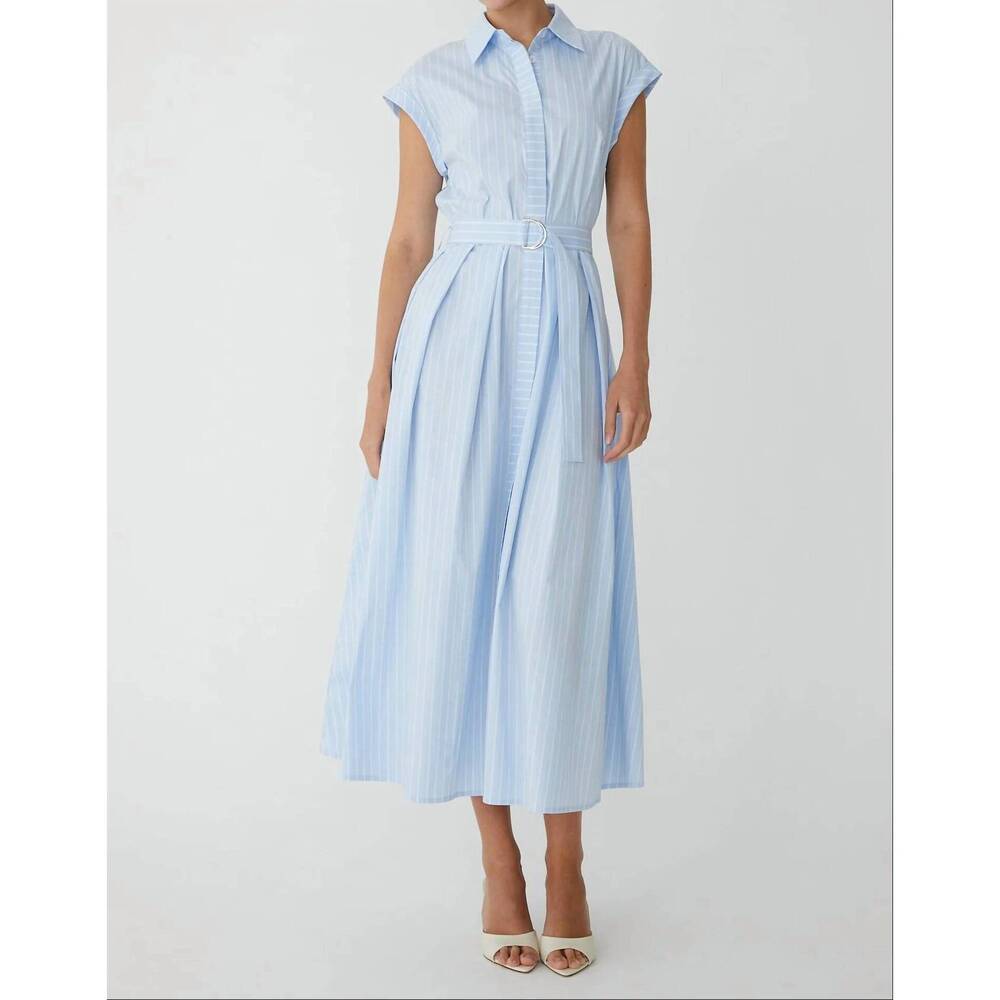 NEW JS71 nazra dresss in blue/white stripe - Picture 3 of 5